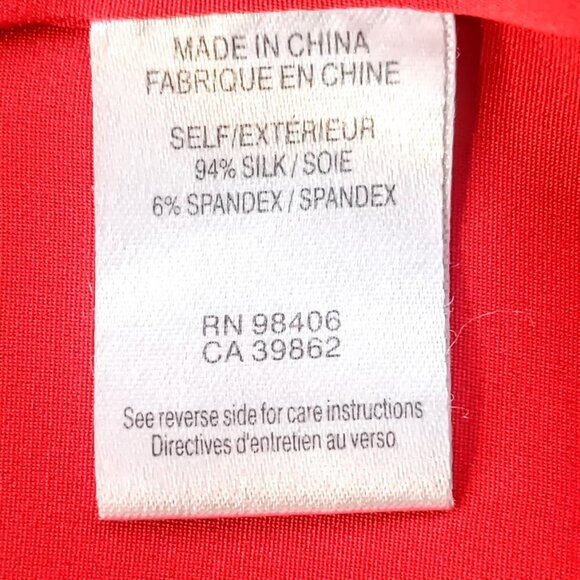 Theory Brunella Red Silk Mini Dress - Picture 6 of 7